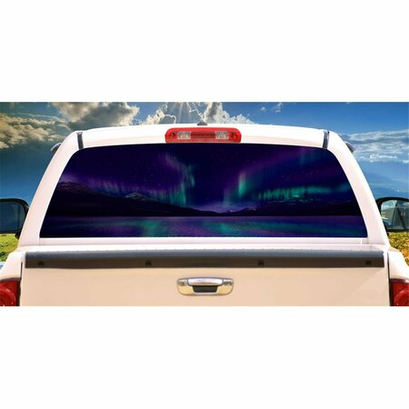 ENTRETENIMIENTO Aurora Rear Window Graphic Suv View Thru Vinyl Back Truck Decal Car EN2680488